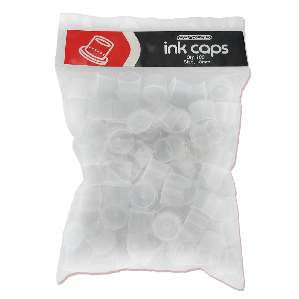 Ink Caps With Base - Darklab Tattoo Supplies