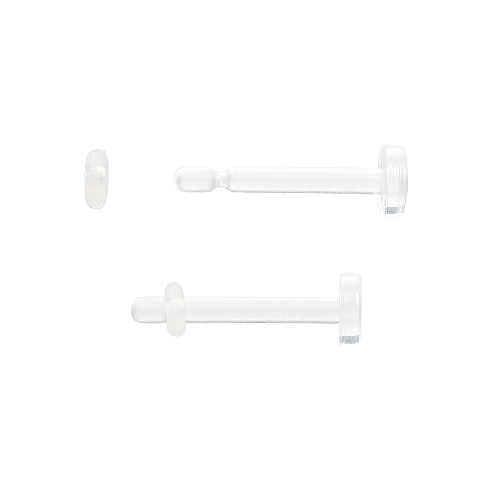 14g 5/16” Clear Acrylic Lip Labret Retainer — Price Per 1