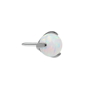 Opal Ball Titanium Top - Threadless