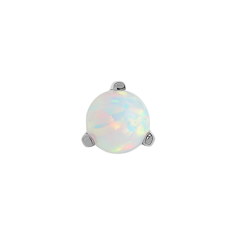 Opal Ball Titanium Top - Threadless