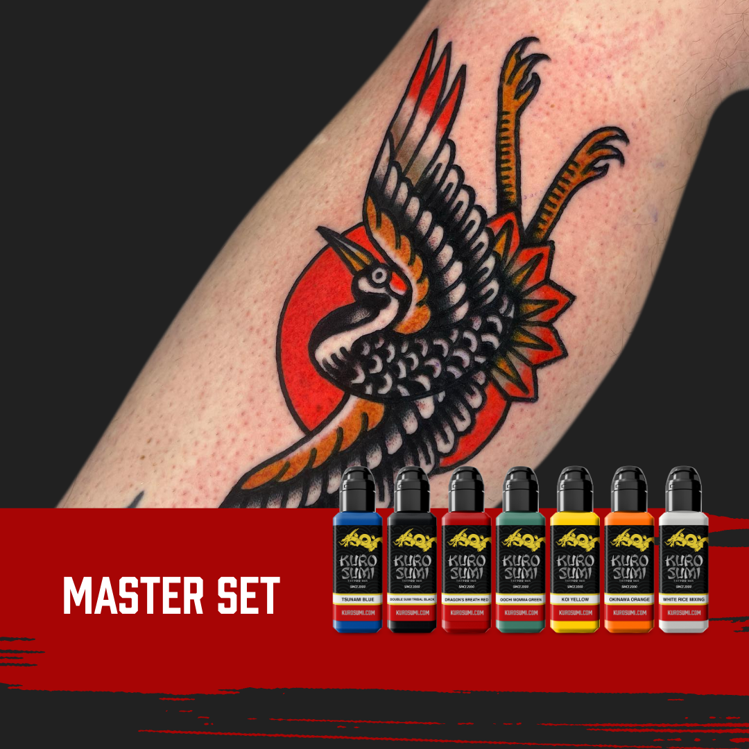 Master Set 7 inks — Kuro Sumi Tattoo Ink — Pick Size