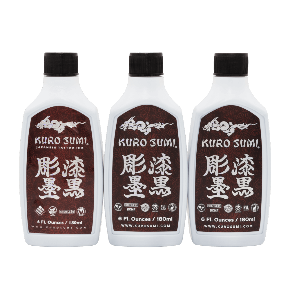 Lining & Shading Set  — Kuro Sumi Tattoo Ink — Pick Size