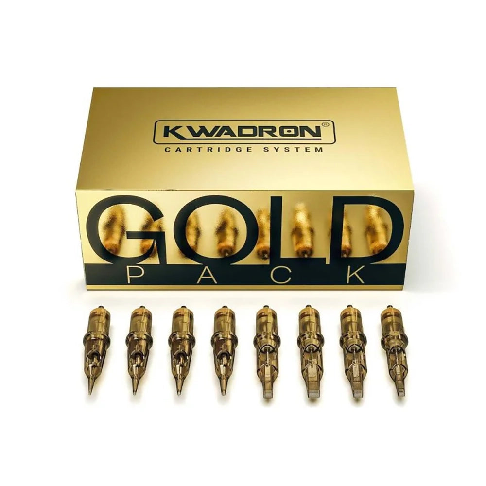 Kwadron Gold Pack Tattoo Cartridge Needles — 40 Cartridges