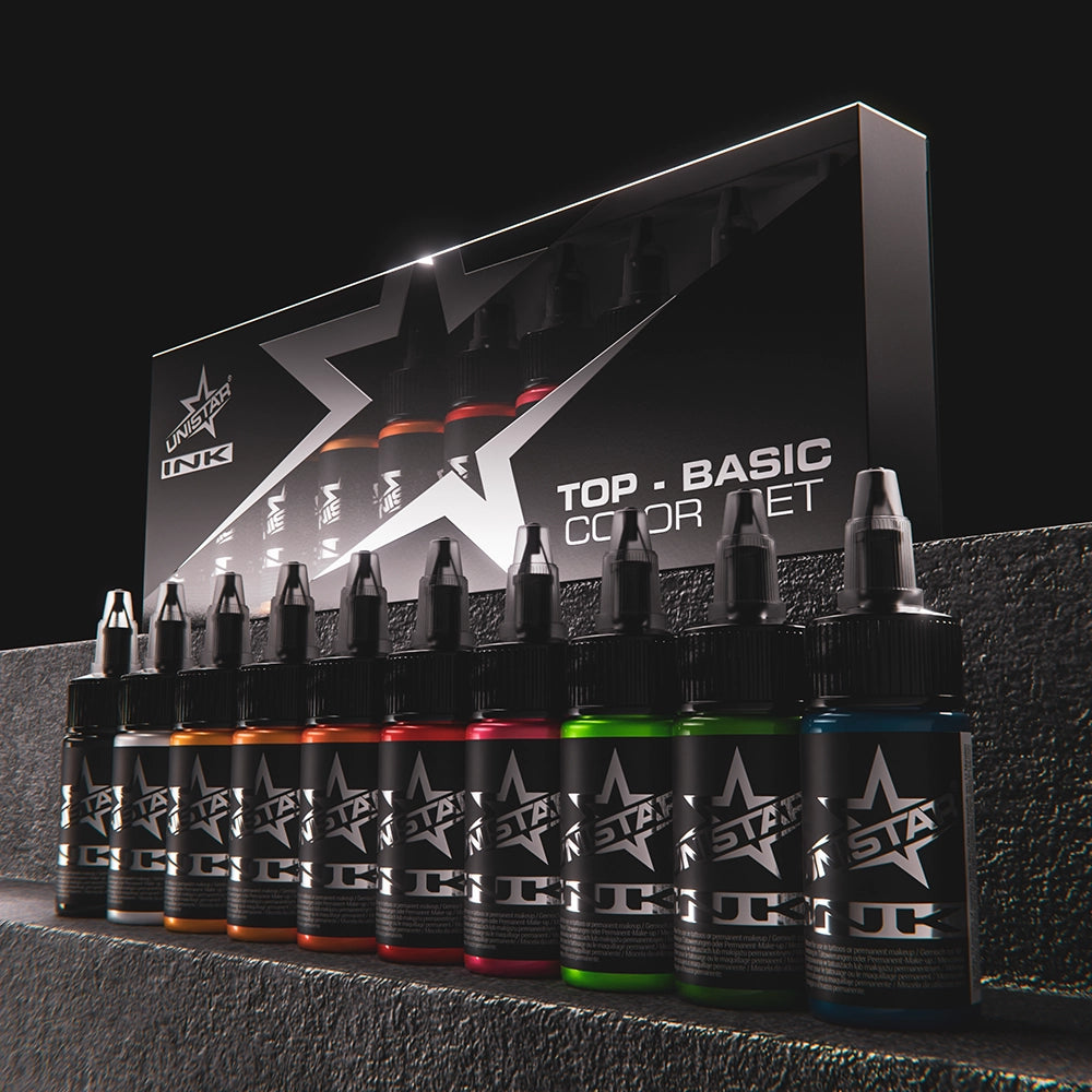 UNISTAR COLORS™ Ink Top Basic Set — 10 30ml Bottles