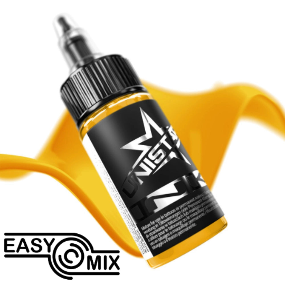 Kwadron Unistar Colors Ink — Pick Color — 1oz Bottle Yellow Top Basic Yellow