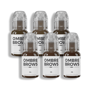 Paulina Osinkowska Ombre Brows 6 Bottle Set — Perma Blend — 1/2oz