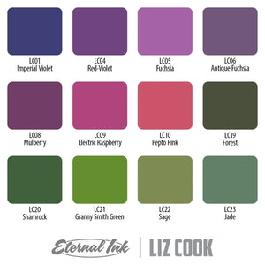 Liz Cook Signature Series Set of 12 — 1oz Bottles — Eternal Tattoo Ink