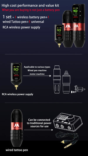 Mars M1 Wireless Pen Tattoo Machine