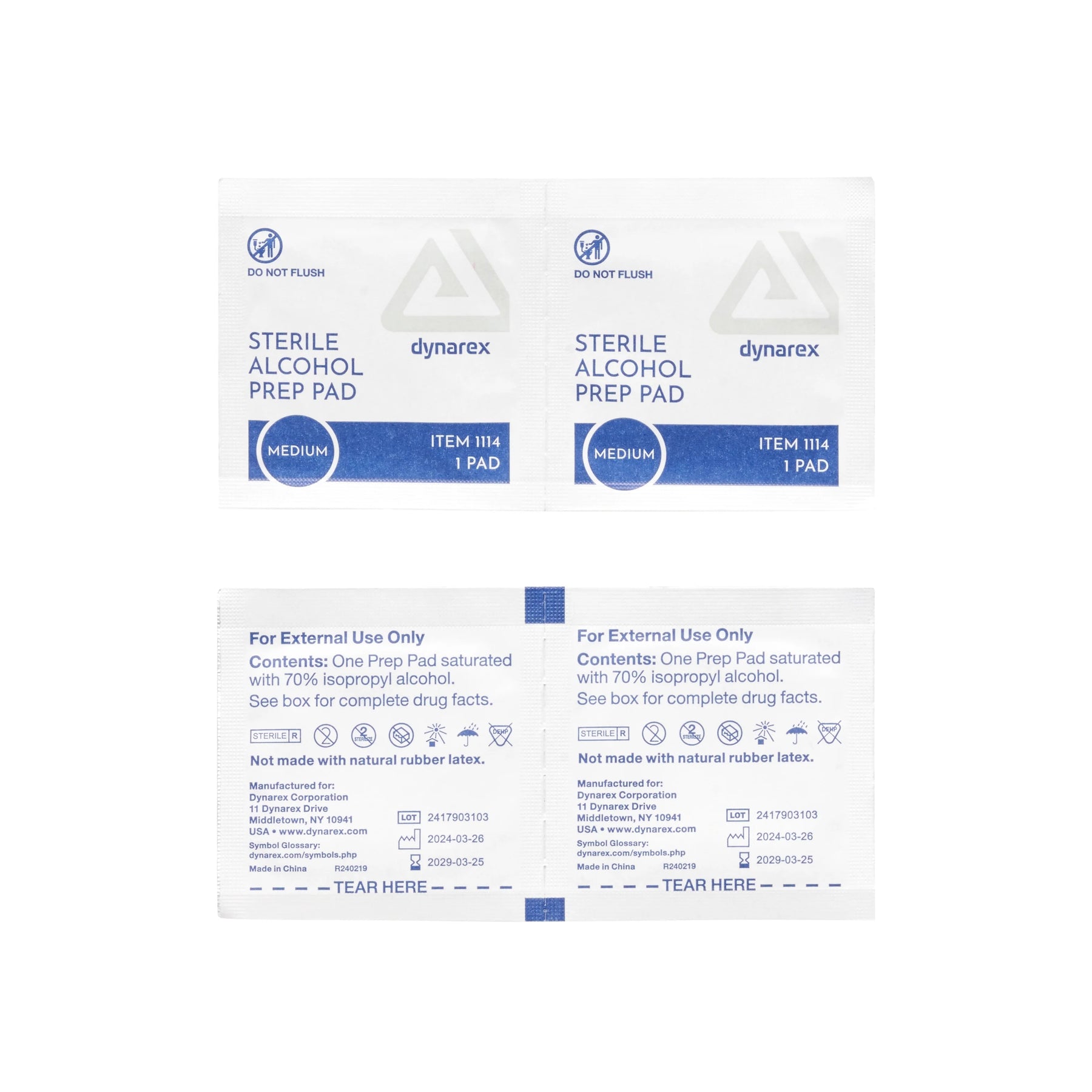 Alcohol Prep Pads Box - Medium - Price Per Box of 100