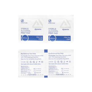 Alcohol Prep Pads Box - Medium - Price Per Box of 100