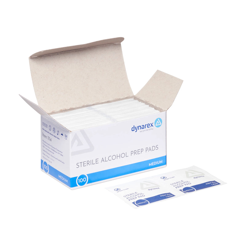Alcohol Prep Pads Box - Medium - Price Per Box of 100