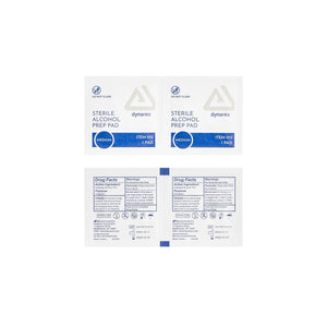 Dynarex Alcohol Prep Pads — Medium — Box of 200