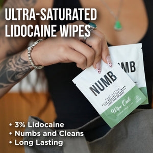 Wipe Outz™ Numbing Tattoo Wipes — Lidocaine Infused