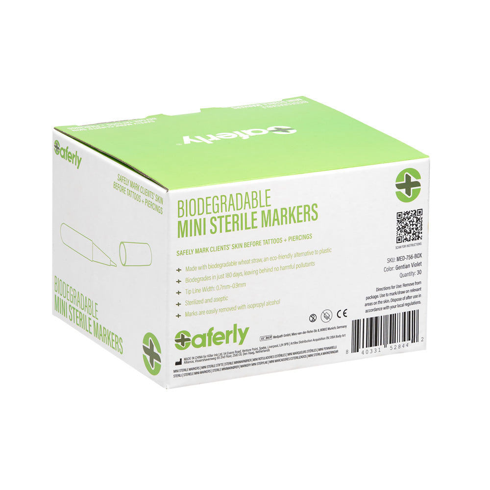 Saferly Sterile Biodegradable Mini Markers