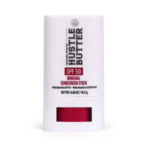 Hustle Butter Mineral Sunscreen Stick — SPF 50 — Single or Case of 12