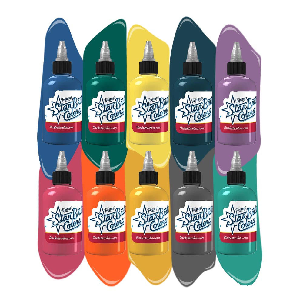 Mark Duhan Floral Series 10-Color Ink Set — Tommy’s StarBrite Colors Signature Series — 1oz Bottles