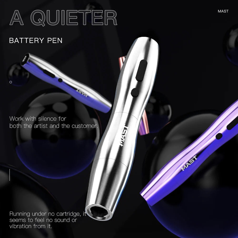 Dragonhawk Mast P20 Wireless Tattoo Machine with 2 Batteries