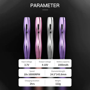 Dragonhawk Mast P20 Wireless Tattoo Machine with 1 Battery — Pick Color