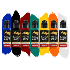 Master Set 7 inks — Kuro Sumi Tattoo Ink — Pick Size