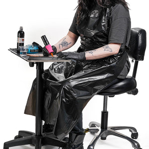 Saferly Disposable Black Aprons — Pack of 100