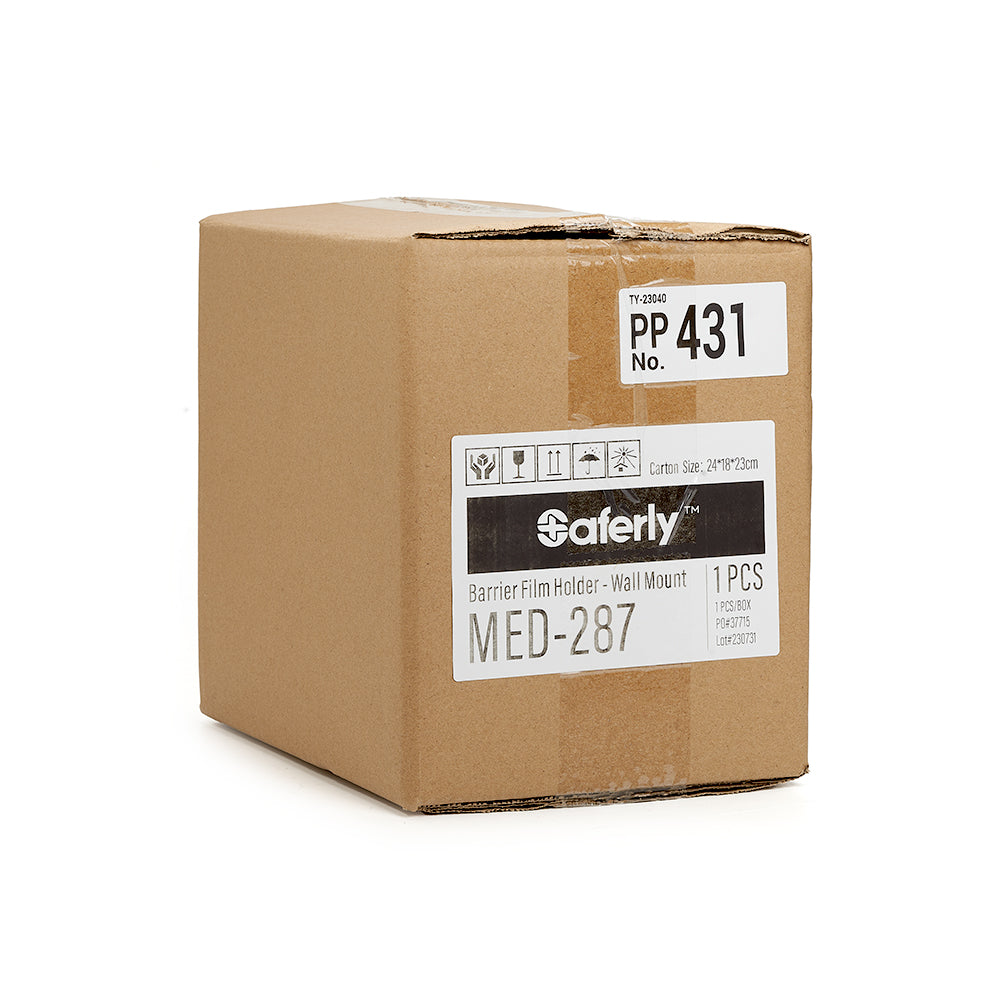 Saferly Barrier Film Holder with Wall Mount