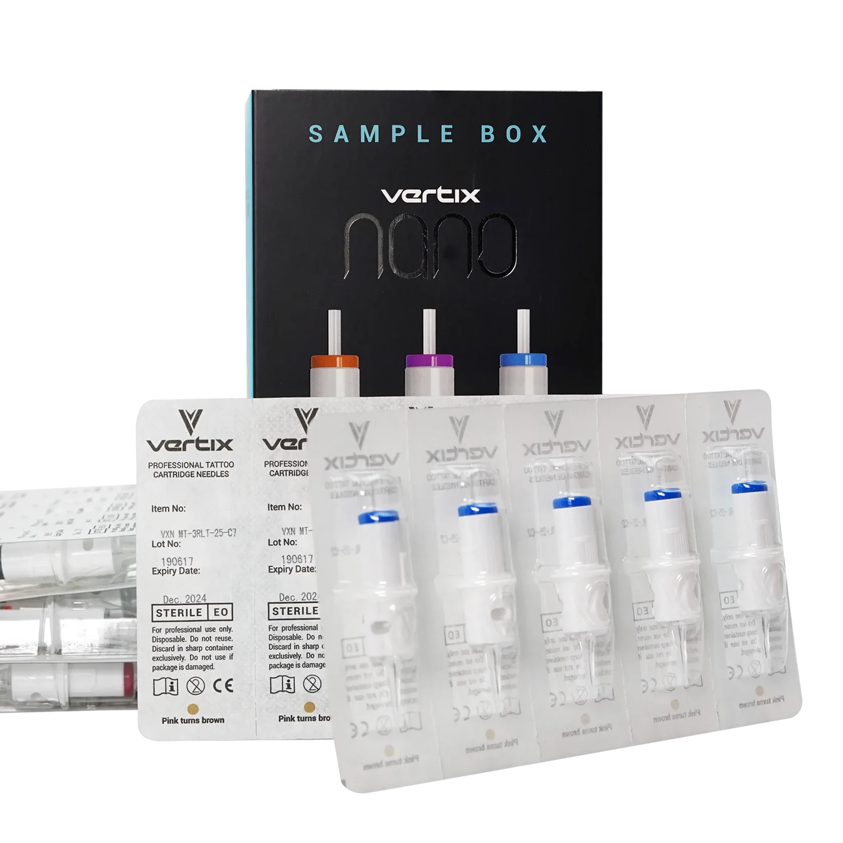 Vertix Nano Membrane Cartridge Needles — Sample Pack of 40