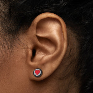 FAKE PLUG HEART Fake Piercing - Price Per 1