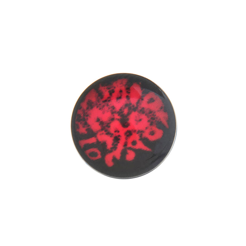 FAKE PLUG Leopard Red Fake Piercing - Price Per 1