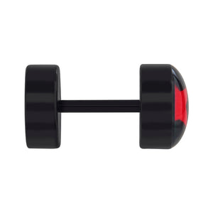 RED STAR FAKE PLUG Big Gauge Illusion Piercing - Price Per 1