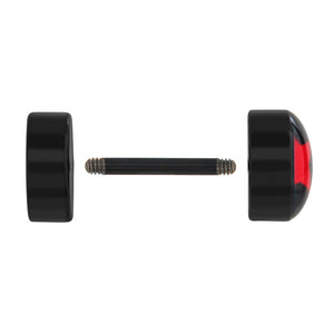 RED STAR FAKE PLUG Big Gauge Illusion Piercing - Price Per 1