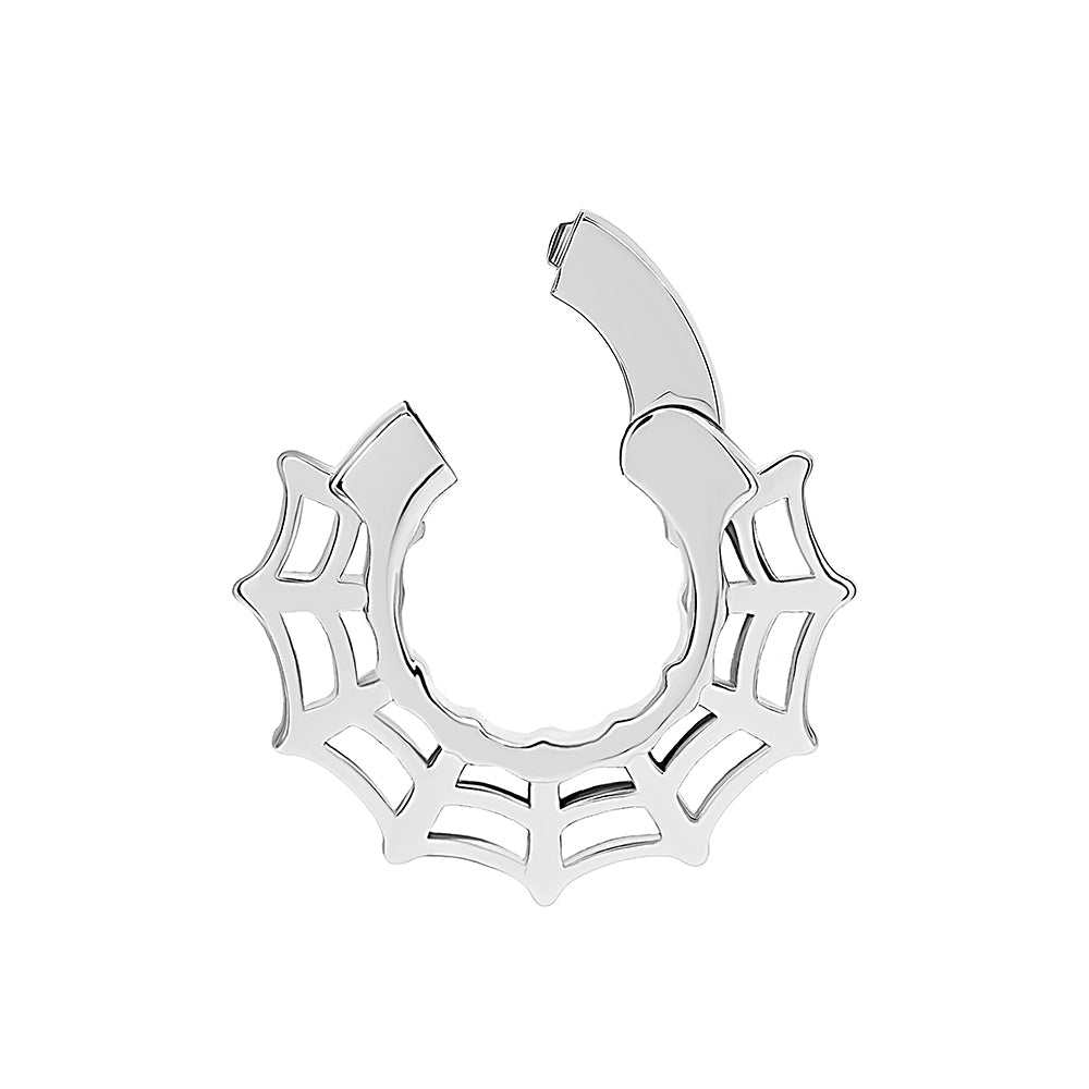 Stainless Steel Spiderweb Clicker Ear Weights — Price Per 2