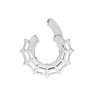 Stainless Steel Spiderweb Clicker Ear Weights — Price Per 2