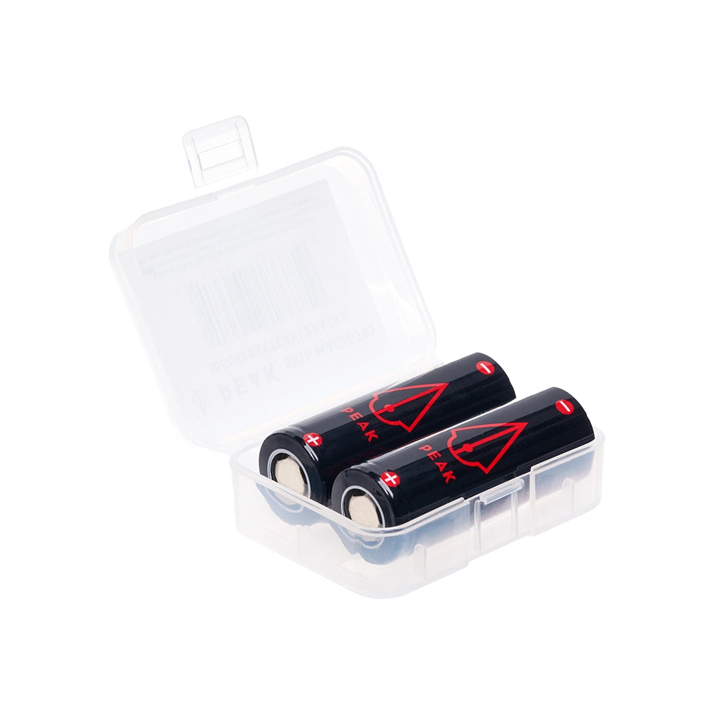 Peak Spare 18500 Batteries  — Price Per 2