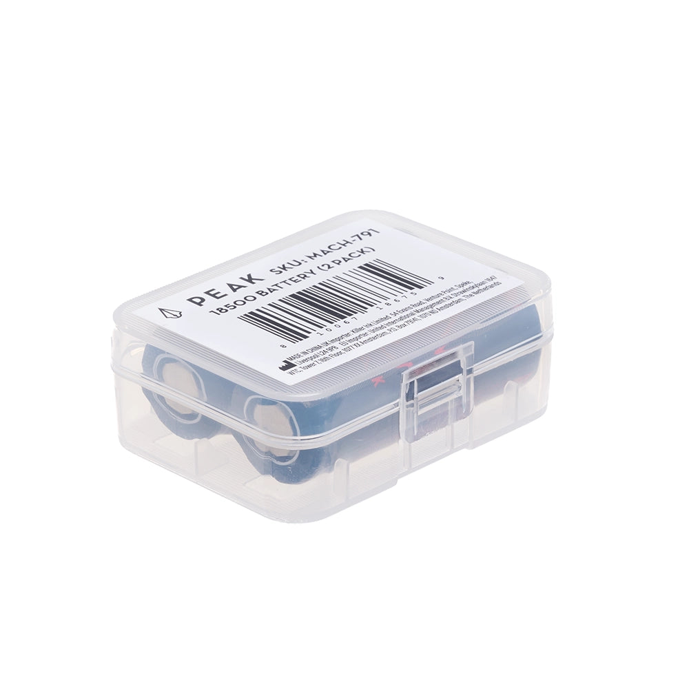 Peak Spare 18500 Batteries  — Price Per 2