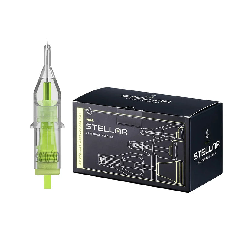 Peak Stellar Needle Cartridges — Box of 50 - Extra Long Taper