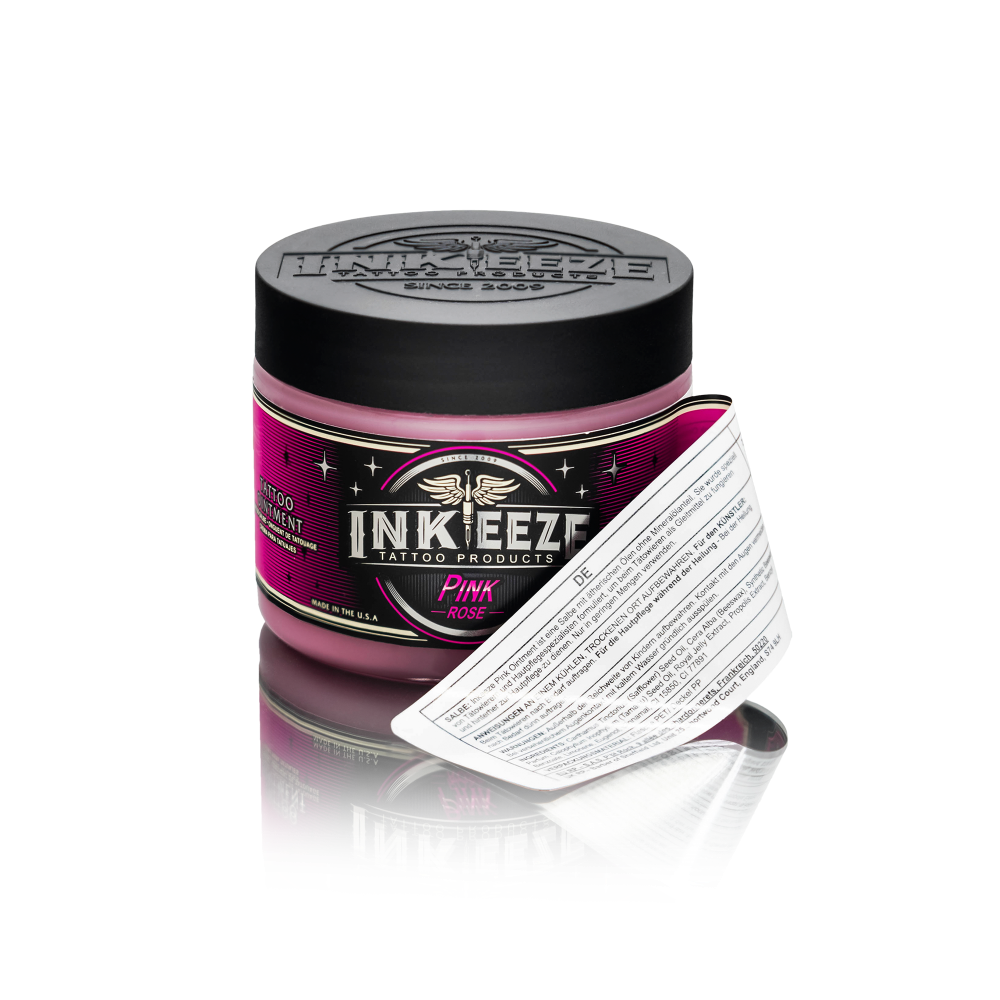 INK-EEZE Pink Glide Tattooing Ointment — 6oz Jar