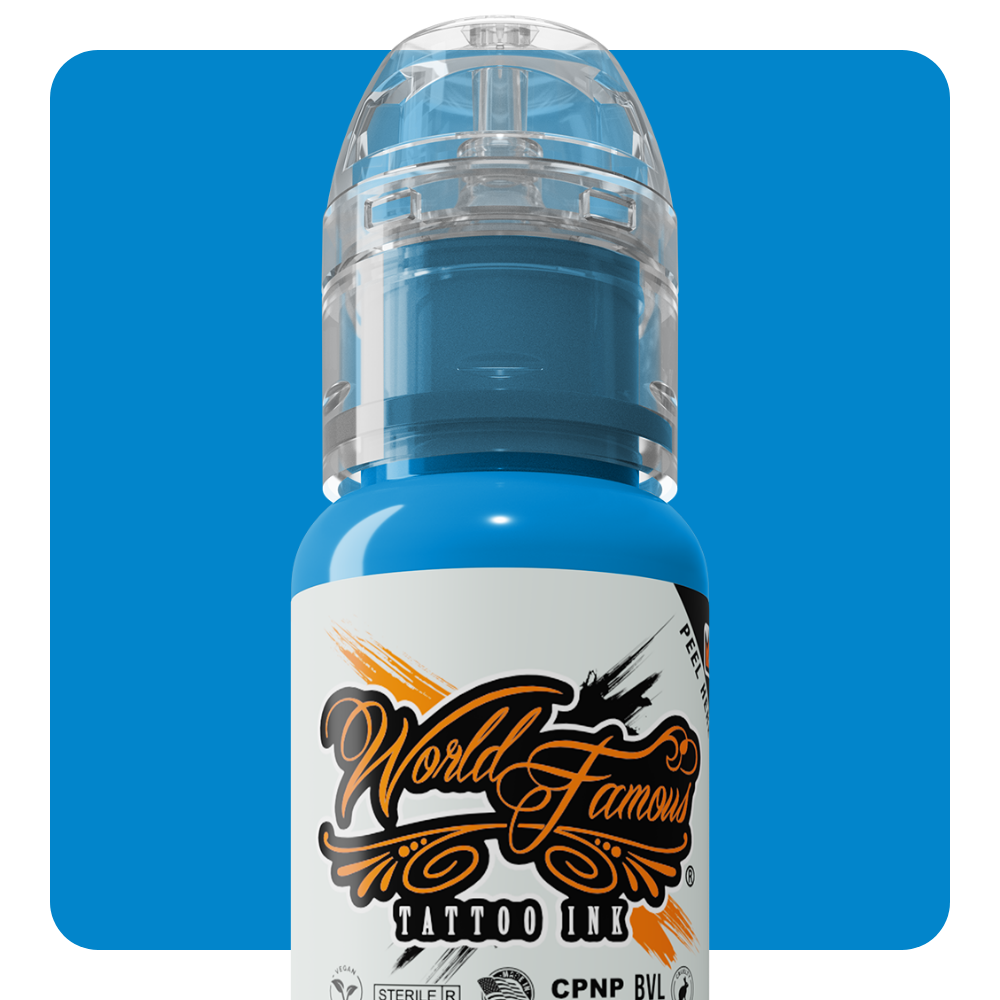 7 Color Simple Set — World Famous Tattoo Ink — 1/2oz