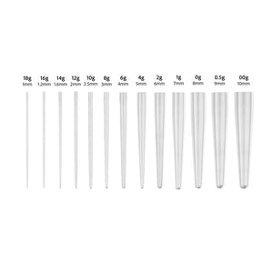 Arrow Style Body Piercing Taper Set — 18g–00g — Price Per Set
