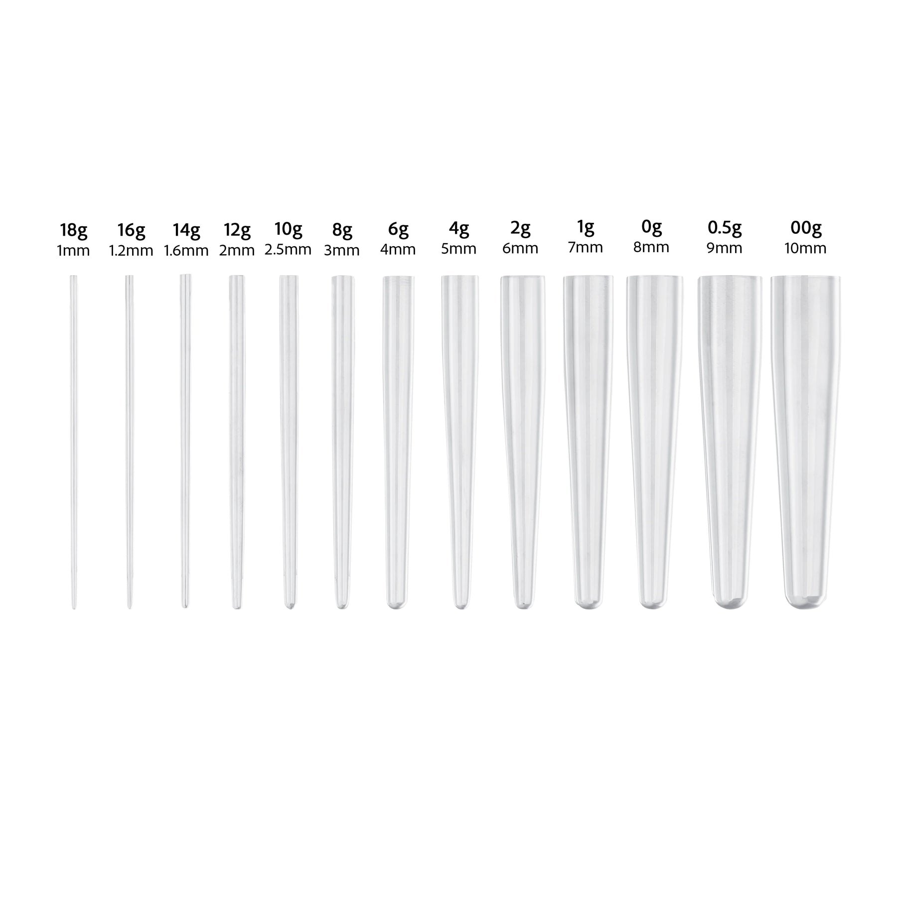 Calor Style Stainless Steel Taper Set — Pick Size Range