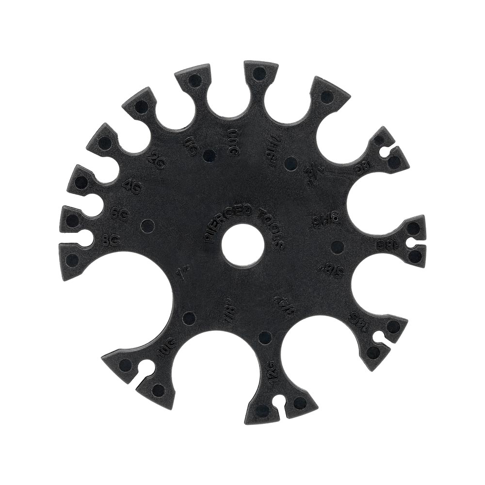 Plastic Wheel Gauge - Perfect for Measuring Body Jewelry