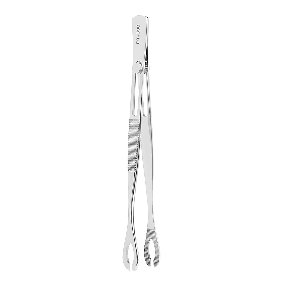 Forester (Sponge) 5 3/4" Tweezers Slotted with Easy Lock