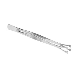 Pennington 5 3/4" Tweezers Slotted with Easy Lock