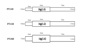 18g, 16g, 14g Disposable Stainless Steel Pin Taper for Internally Threaded Jewelry — Price Per 1