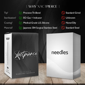 XACTpierce™ Flagship Straight Piercing Needles — Box of 100