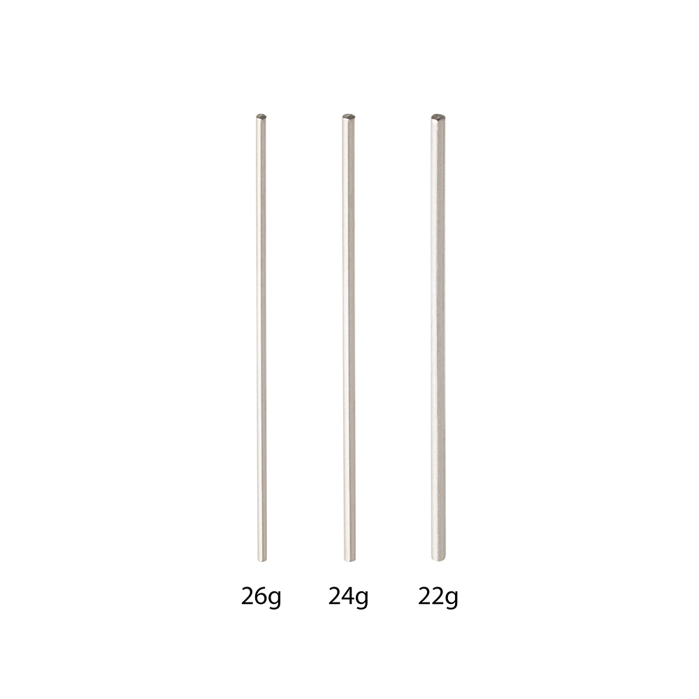 Disposable Stainless Steel Transfer Pins for Internally Threaded or Threadless Jewelry — Bag of 50
