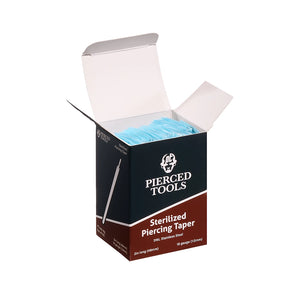 2” Sterilized Piercing Tapers for 16g or 18g Internally Threaded or Threadless Jewelry — Box of 100