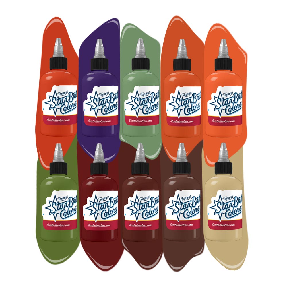 Payne Portrait Series Ink Set – StarBrite Colors Signature Series by Tommy’s Supplies – 10 1oz Bottles