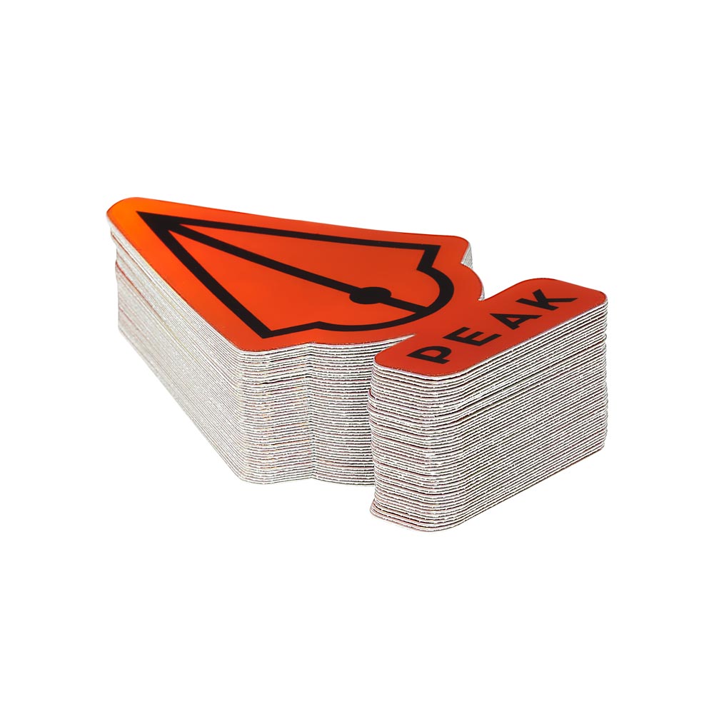 Peak Holographic Die-Cut Sticker — Pick Color — Price per 1 or Pack of 50