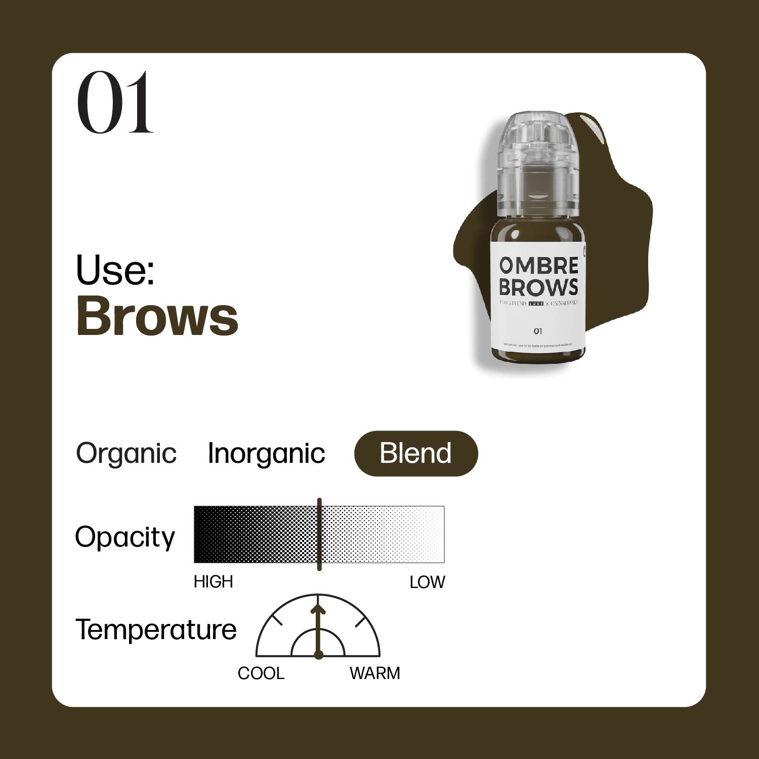 Paulina Osinkowska Ombre Brows 6 Bottle Set — Perma Blend — 1/2oz