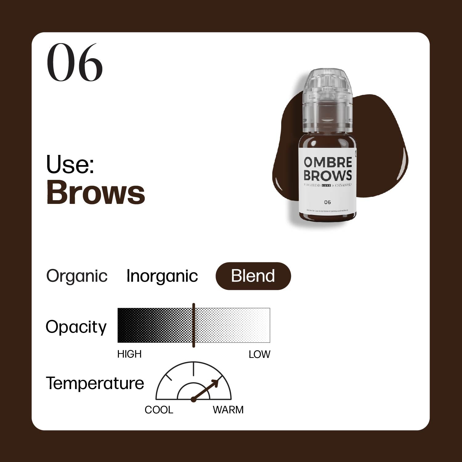 Paulina Osinkowska Ombre Brows 6 Bottle Set — Perma Blend — 1/2oz